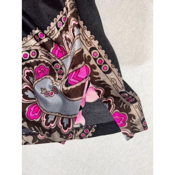 Roxanne Bra Fit Pink Floral 1-piece swimsuit 12/14 B Cup V-Front Skirt‎ - Picture 12 of 13